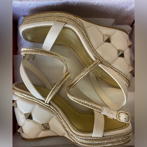 Womens Valentino Espadrillas Wedges - Picture 7 of 8